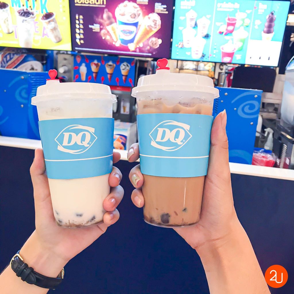 Dairy Boba Brown Sugar Milk Tea & Dairy Boba Milk by Dairy Queen