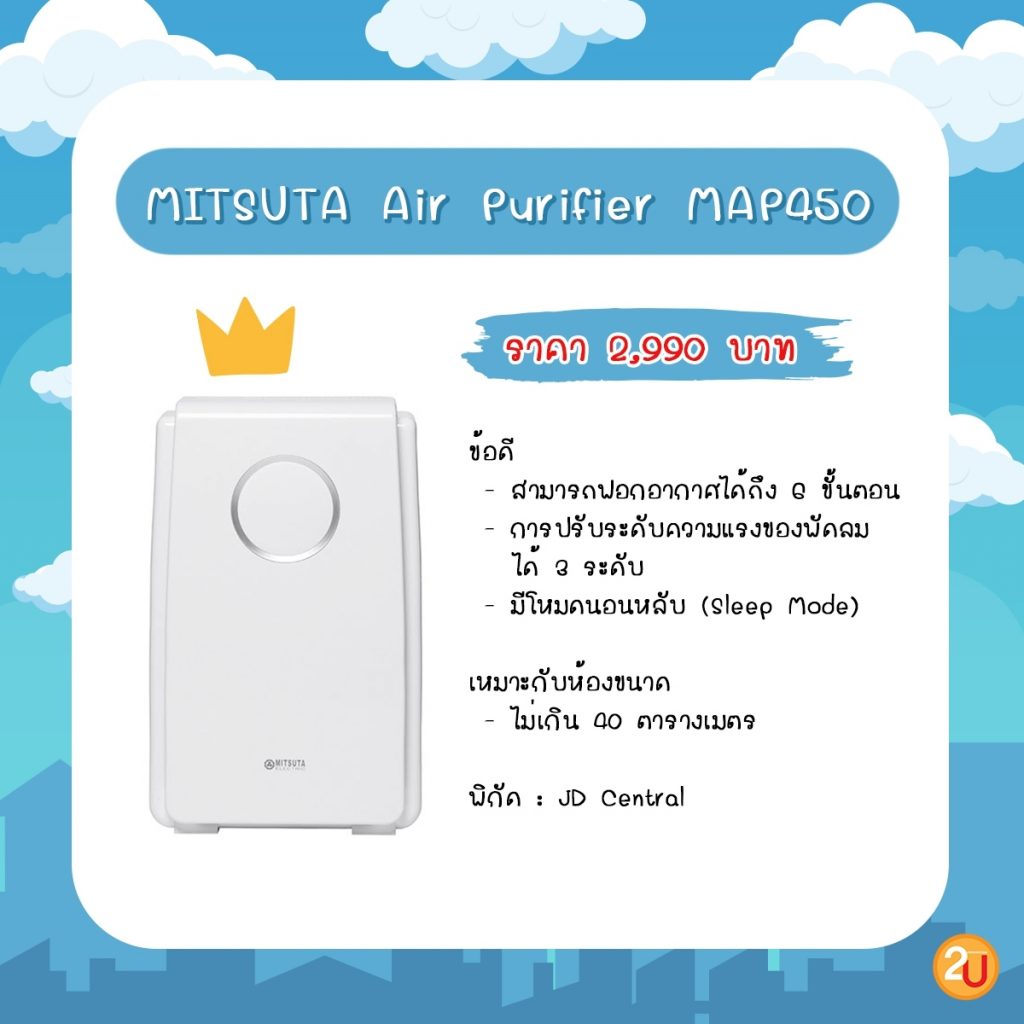 Mitsuta Air Purifier MAP450