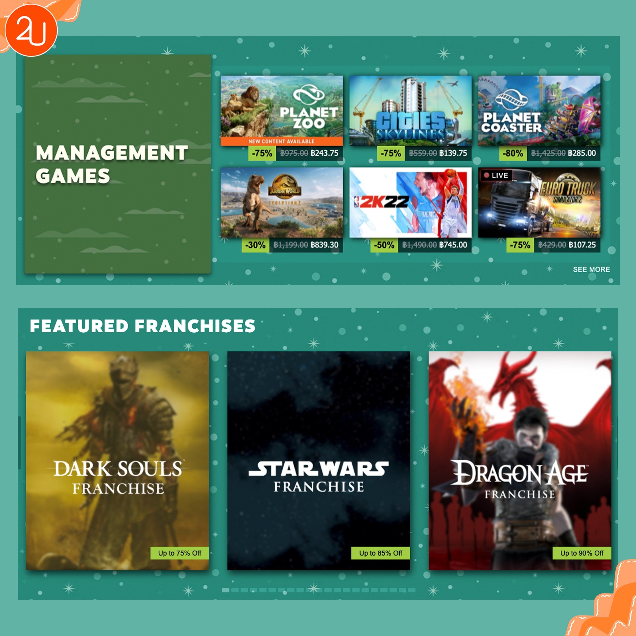 เทศกาลเกมลดราคา Steam Winter Sale ลดจดหนัก 90 ถึง 6 ม.ค. 65 Promotion2U